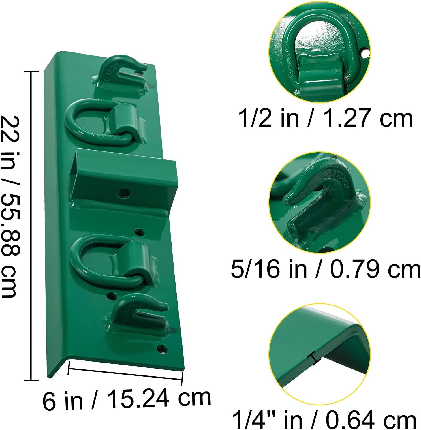 1/4" G70 Forged Bolt on Grab Hooks with 1/2" Shackles P8770