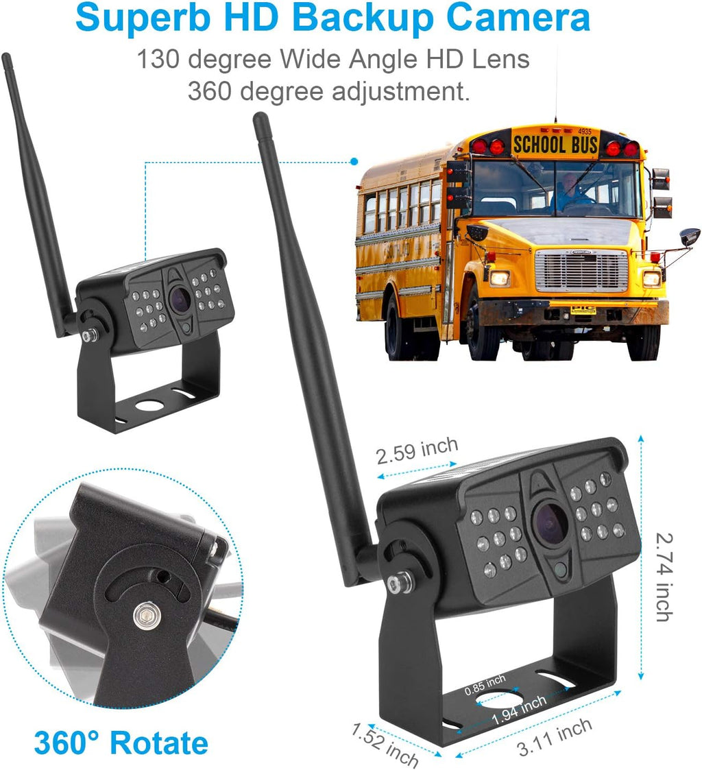 Digital Wireless Backup Camera with Night Vision M675
