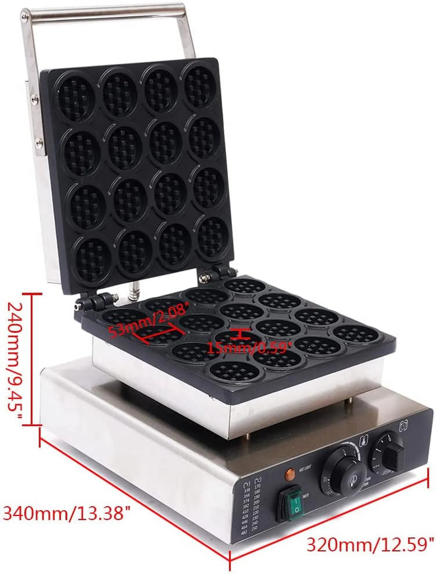 16pcs Nonstick Electric Waffle Maker L419880