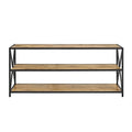 2 Shelf Wide Bookcase in Barnwood H501