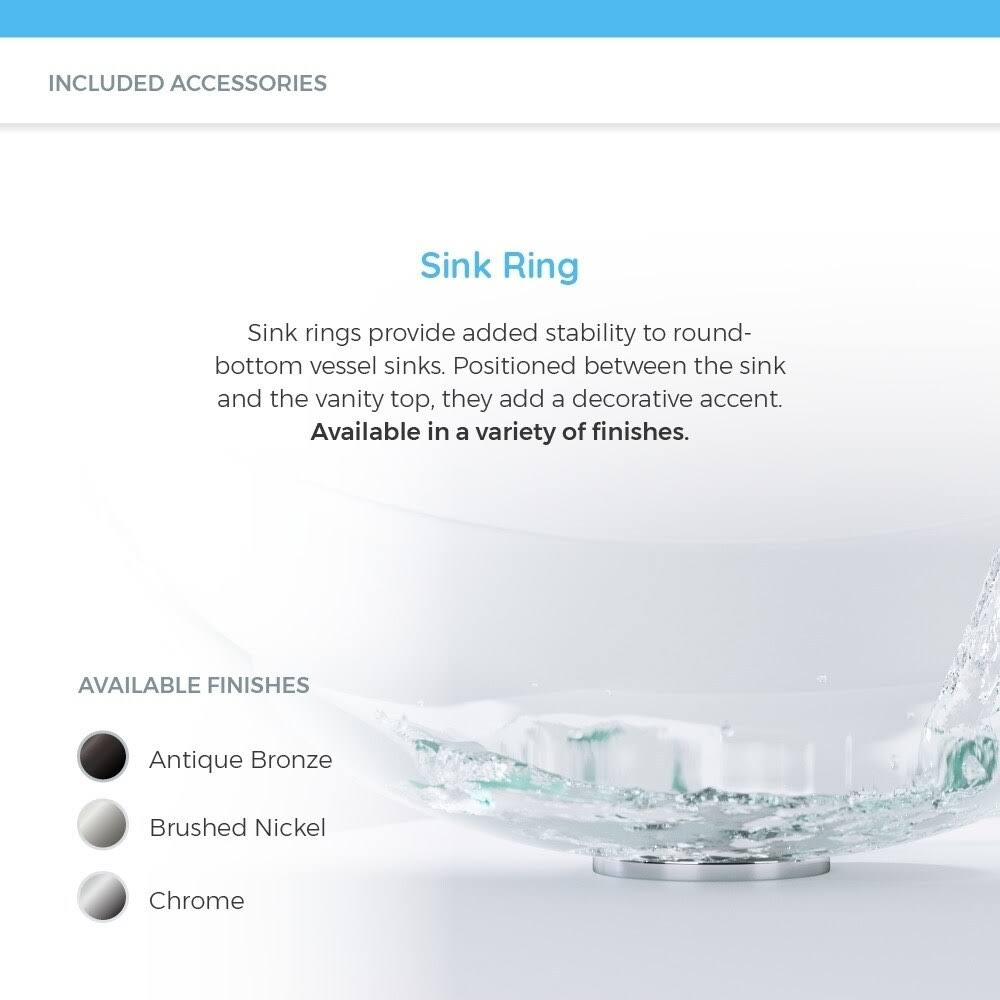 Crystal Chrome Vessel Faucet Ensemble D676