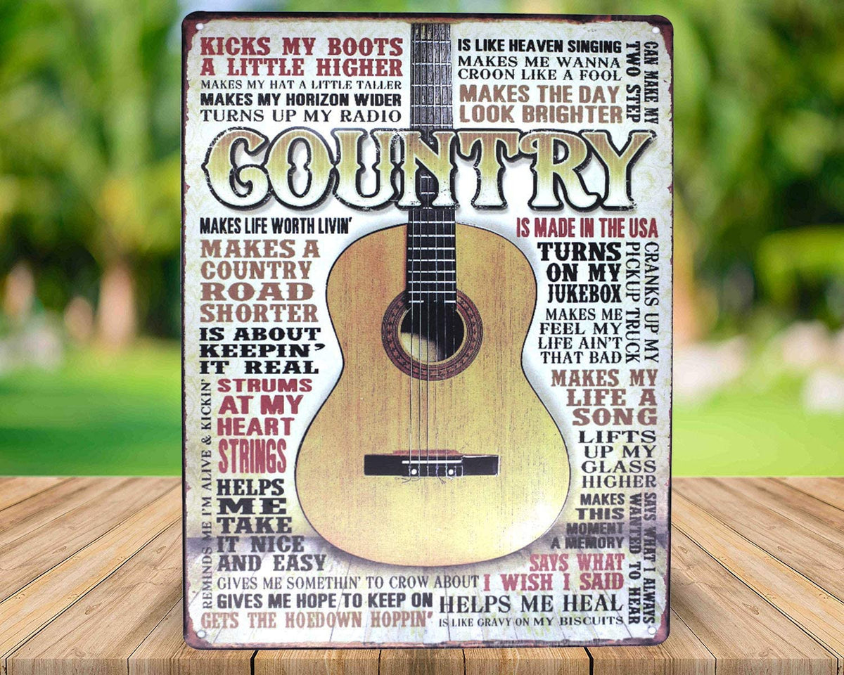 Vintage Metal Tin Sign Wall Decor 12*8 in A8525
