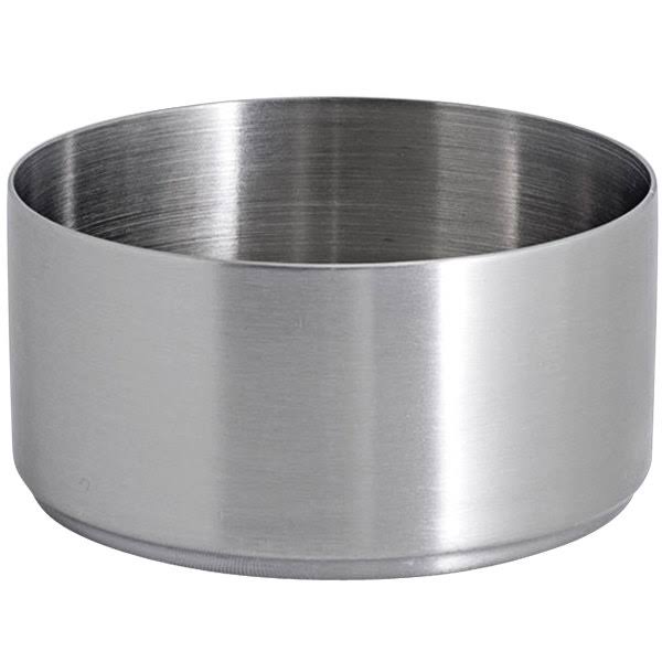 6 oz. Brushed Stainless Steel Round Ramekin - 12/Case T59158