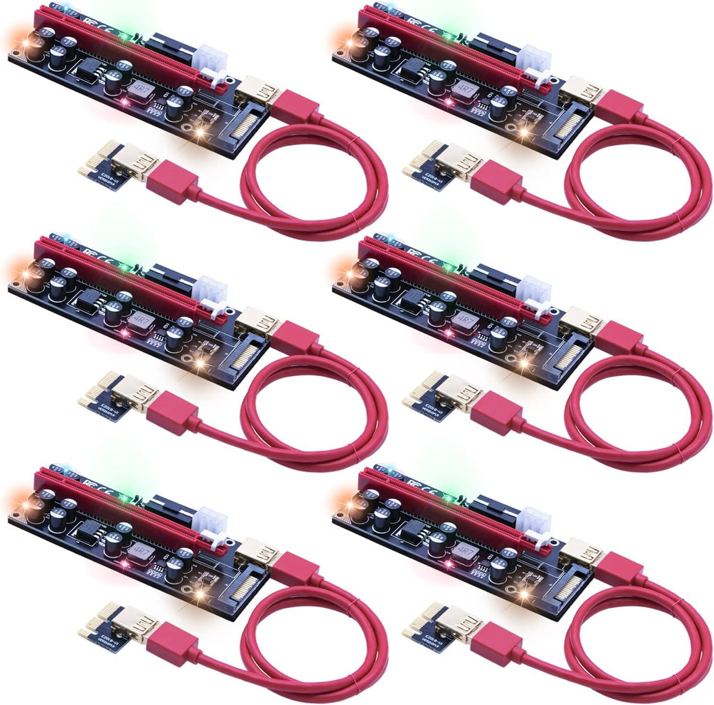 PCIe Riser Adapter Card with 60cm USB 3.0 Cable W4998