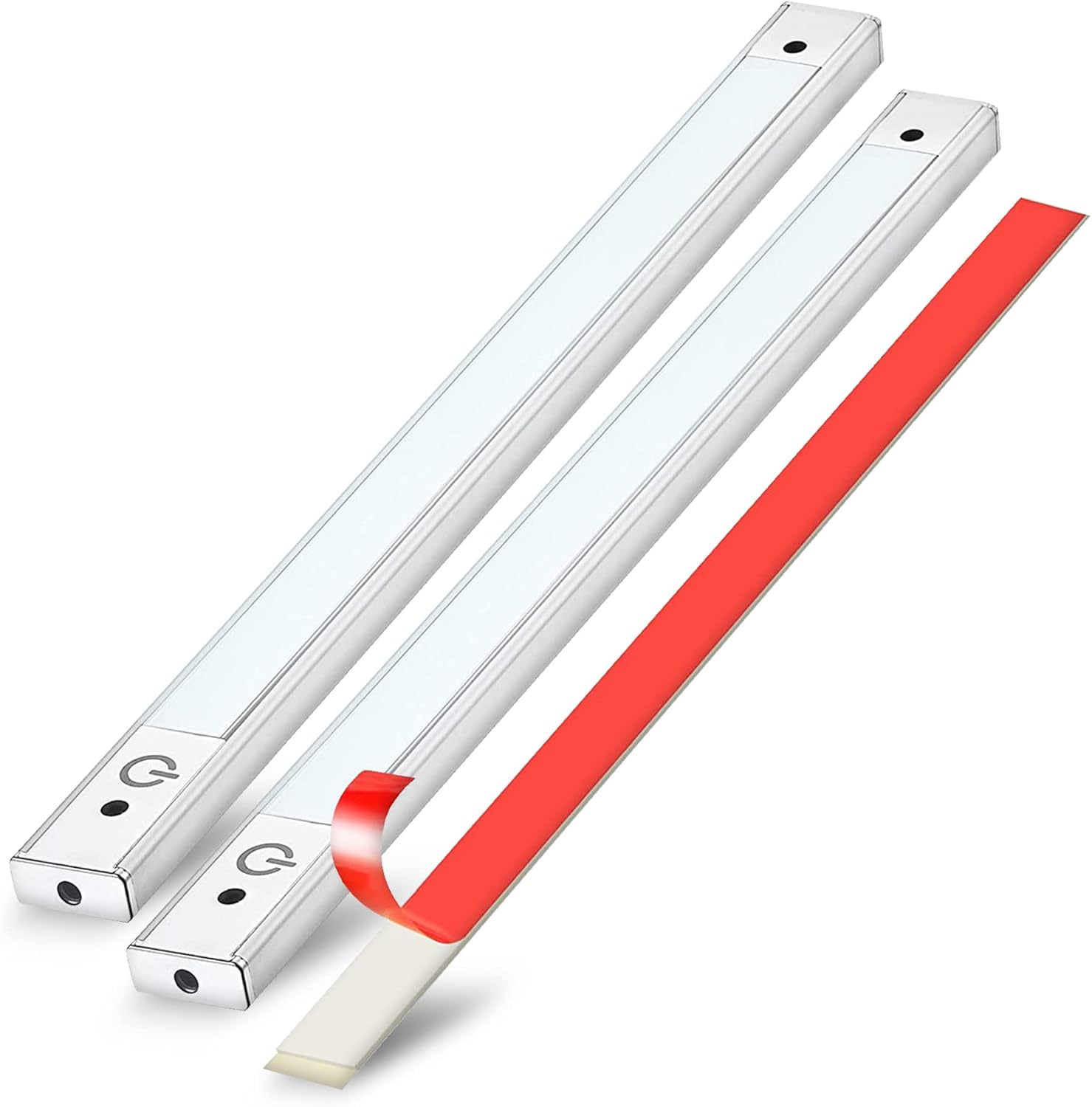 2-Pack 24 inch Under Cabinet LED Light Motion Sensor Plug in Hardwired Warm White S8751