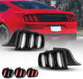 LED Tail Light Pair Black Housing Clear Lens I994