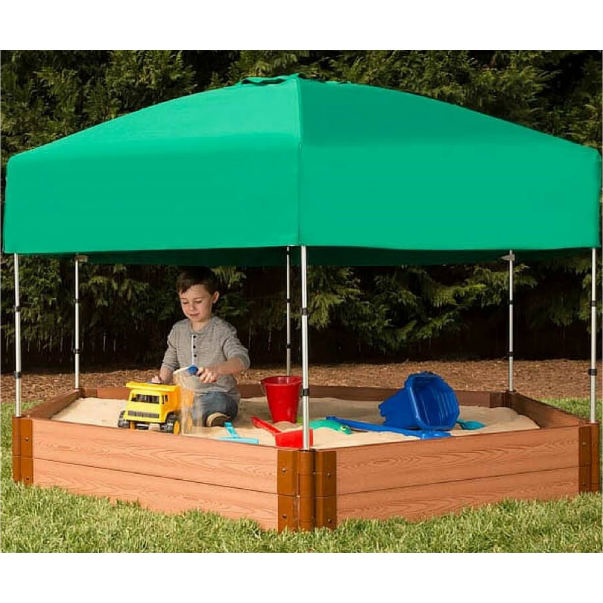Telescoping Hexagon Sandbox Canopy Cover G250