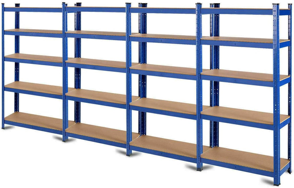 Blue 5 Tier Heavy Duty Steel Utility Shelves V21564