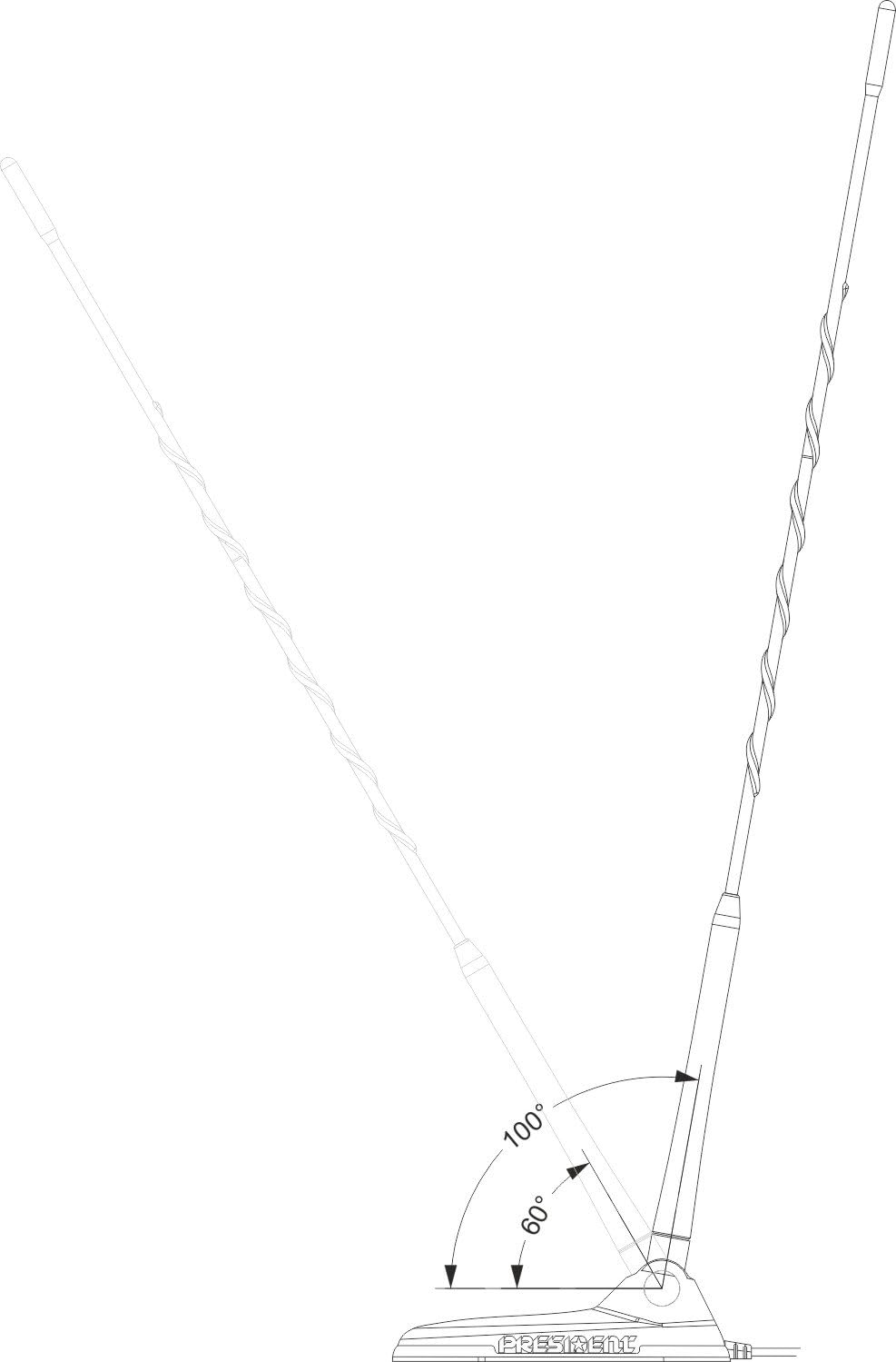 Magnetic Mount CB Radio Antenna Pack of 2 Q627
