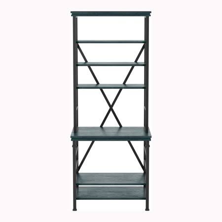 Antique Blue 6-Shelf Bookcase I909294
