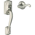 Satin Nickel Left Hand Lever Front Entry Handleset C8031