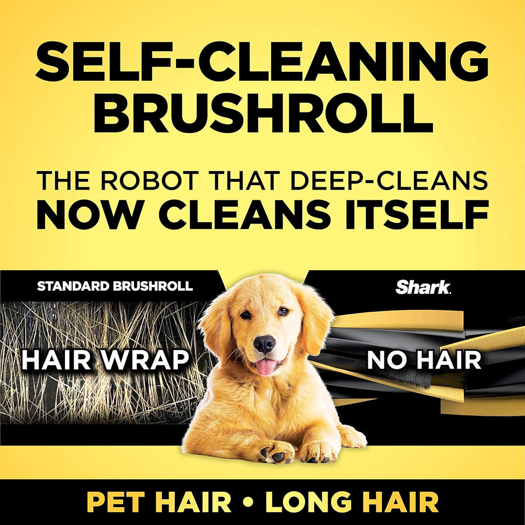 Black Robot Vacuum with Self Cleaning Brushroll N880567