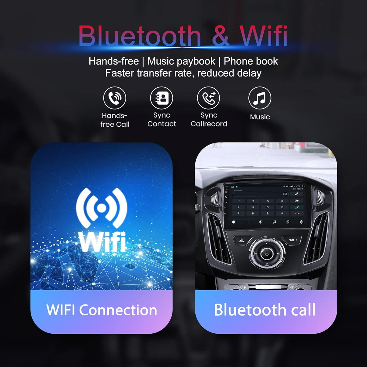 9 inch IPS Touch Screen Car Radio with CarPlay Bluetooth DSP N520684