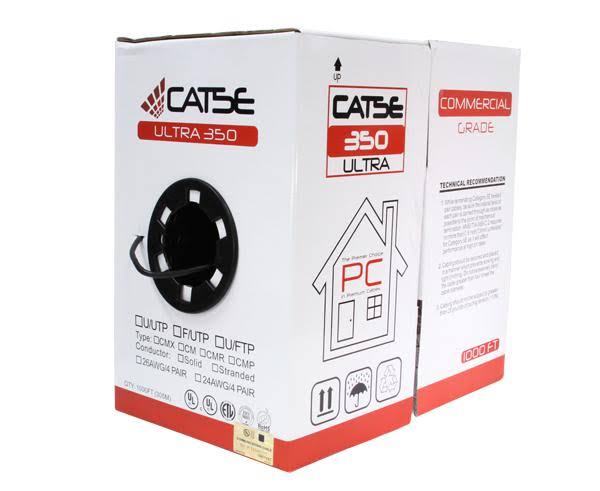 Red 24 AWG 1000ft Cat5e Riser Bulk Ethernet Cable X321