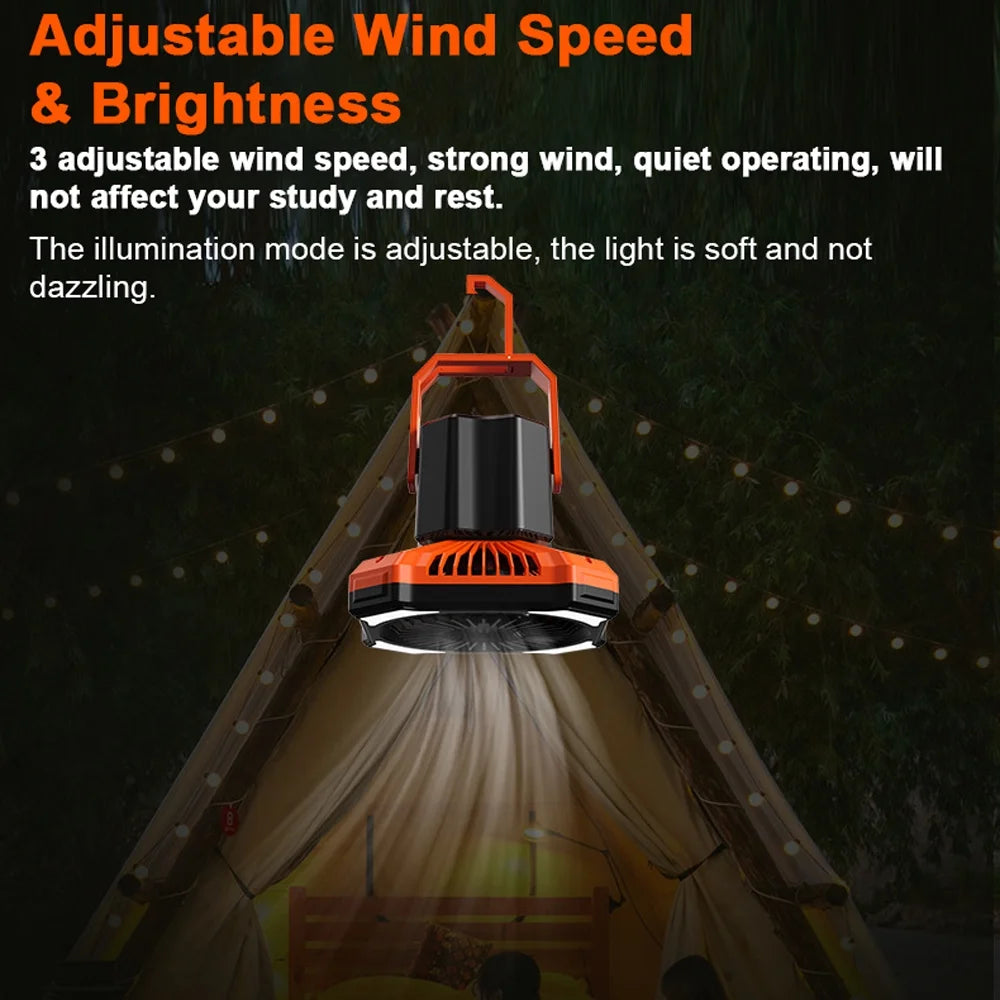 Portable Power Bank Camping Fan with Remote Controller C356998