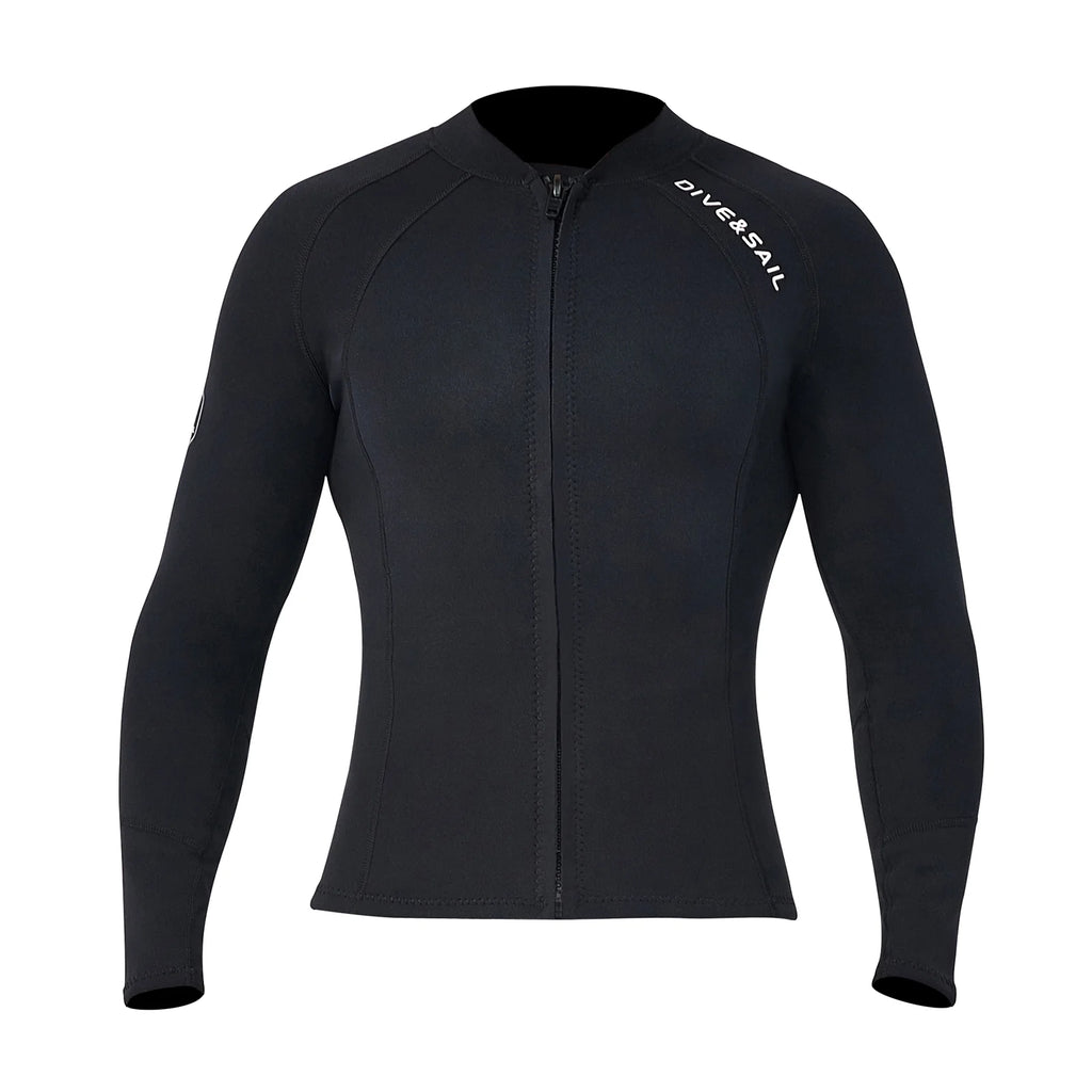 2mm Neoprene Front Zipper Wetsuits Jacket Long Sleeves M4531