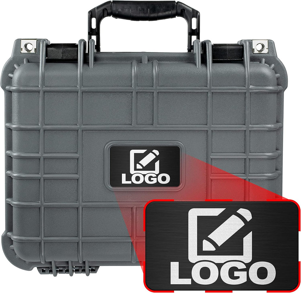 Waterproof Shockproof Hard Case with Foam 13.37 Inch 11.62 Inch 6 Inch (Black) T881055