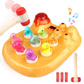 Whack a Dinosaur Game Toy with Hammer for Kids, Yellow N950