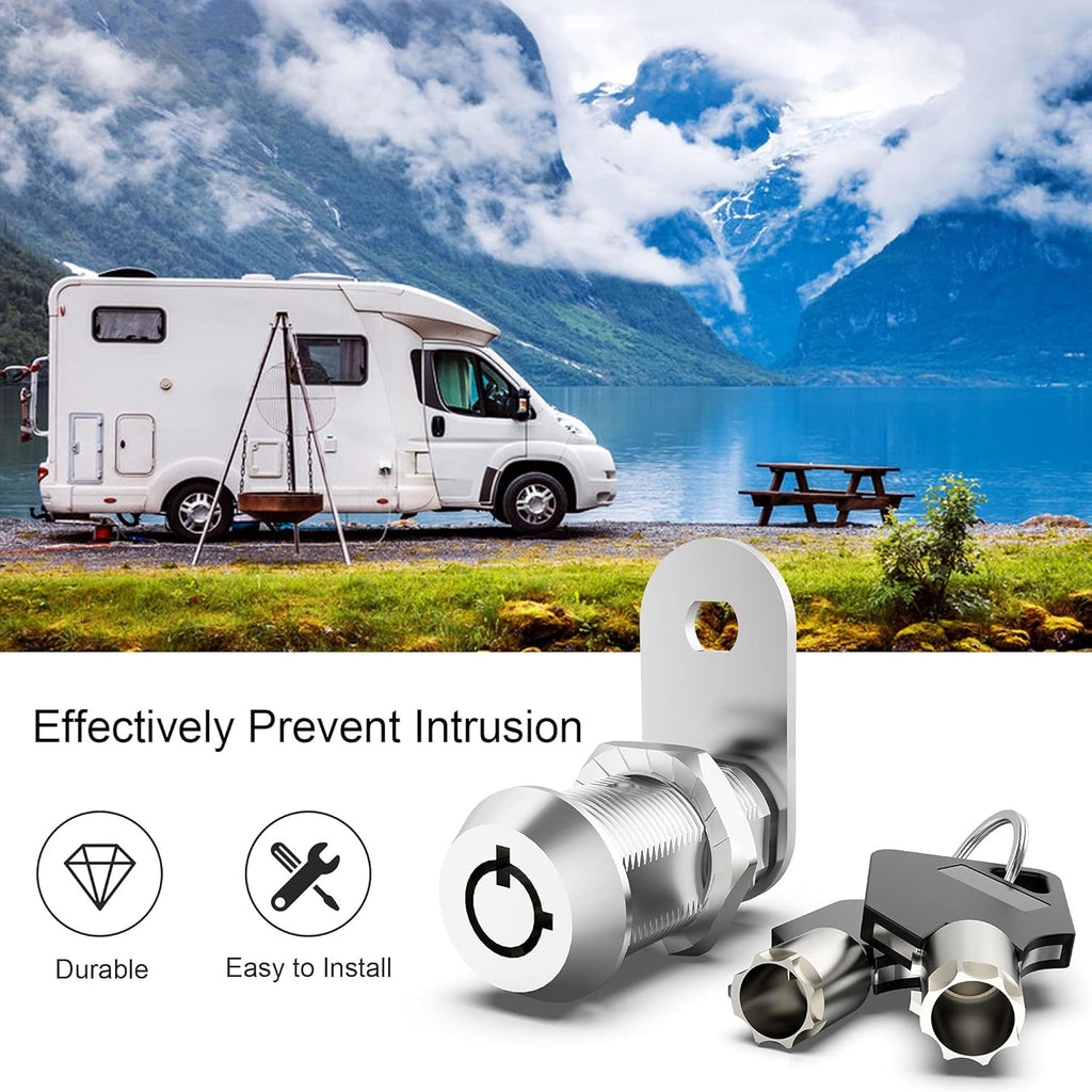 5 Pack Keyed Alike Cabinet Locks with Keys, Zinc Alloy V97164