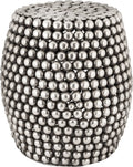 Pewter Pebble Stool G562
