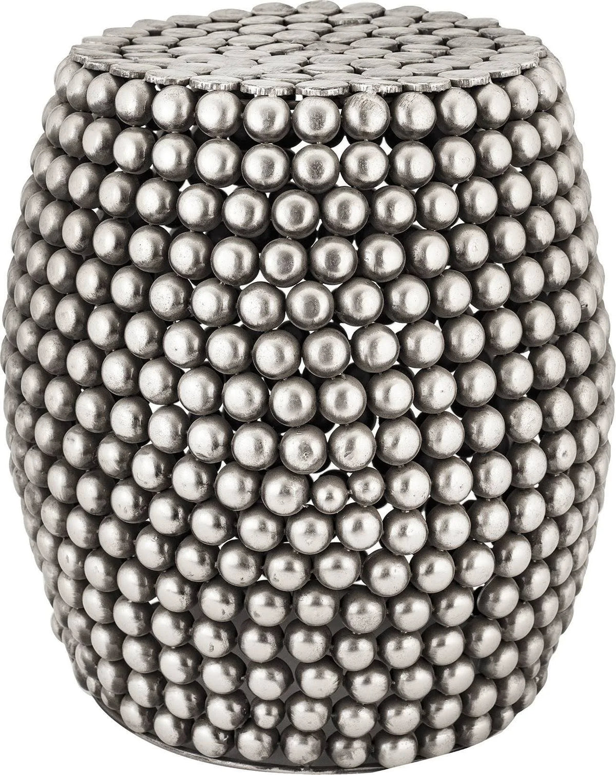 Pewter Pebble Stool G562