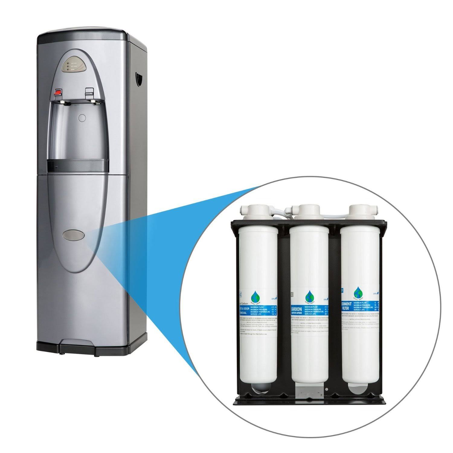 Silver Stainless Steel Bottleless Water Cooler Q238078