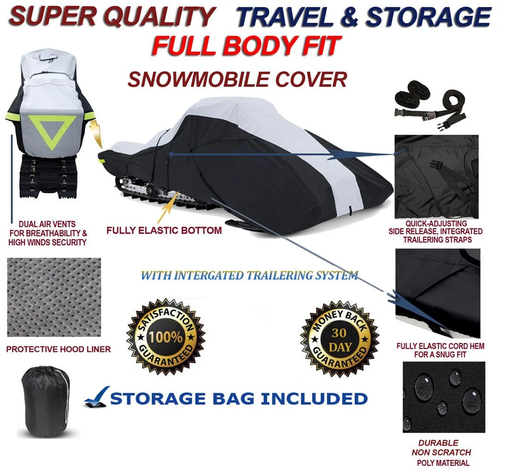 600 Denier Full Fit Snowmobile Travel and Storage Cover E4721