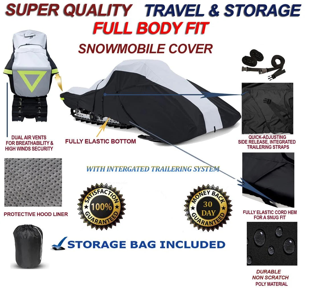 600 Denier Full Fit Snowmobile Travel and Storage Cover E4721