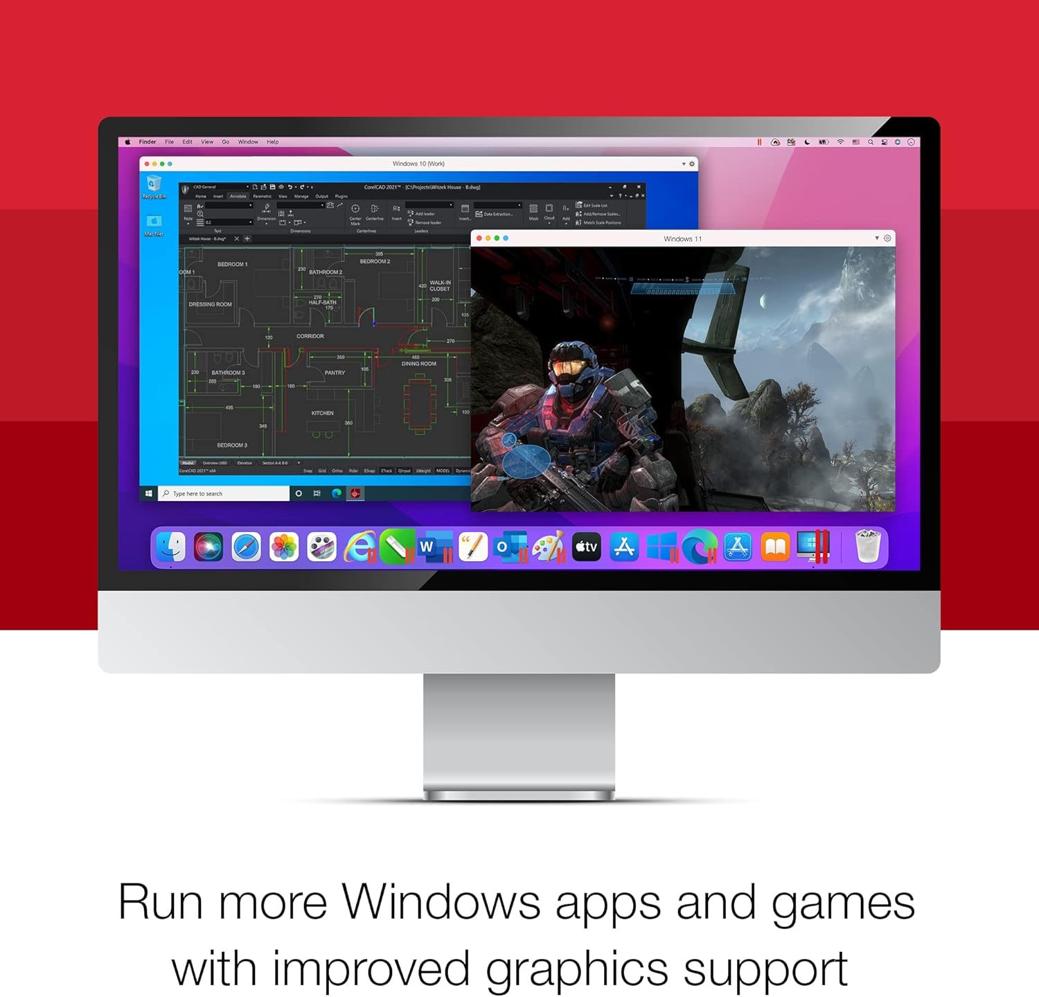 Parallels Desktop 17 for Mac Pro Edition Virtual Machine Software 1-Year Subscription Z50887