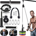 Weight Cable Pulley System Home Gym Equipment Upgraded Fitness LAT Pull Down, Biceps Curl, Back, Forearm, Shoulder Pack of 2 O6417