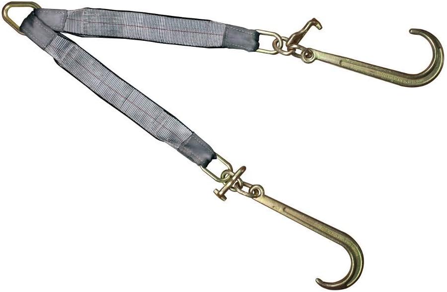 3'' Double Legs 15'' Tow Straps 5400 LBS Pack of 2 L891