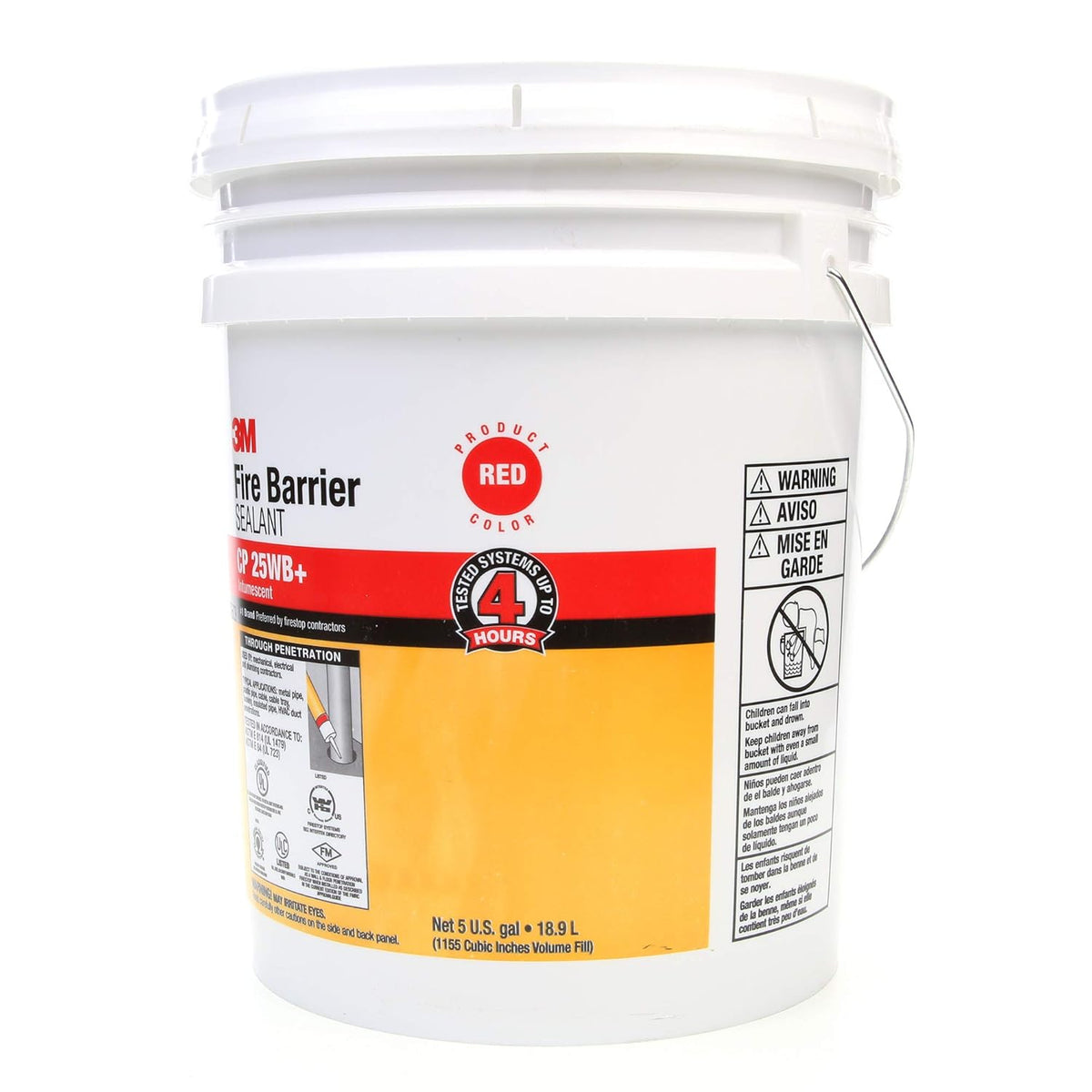 Fire Barrier Sealant - 5 Gallon Drum (Pail) - Red O93294