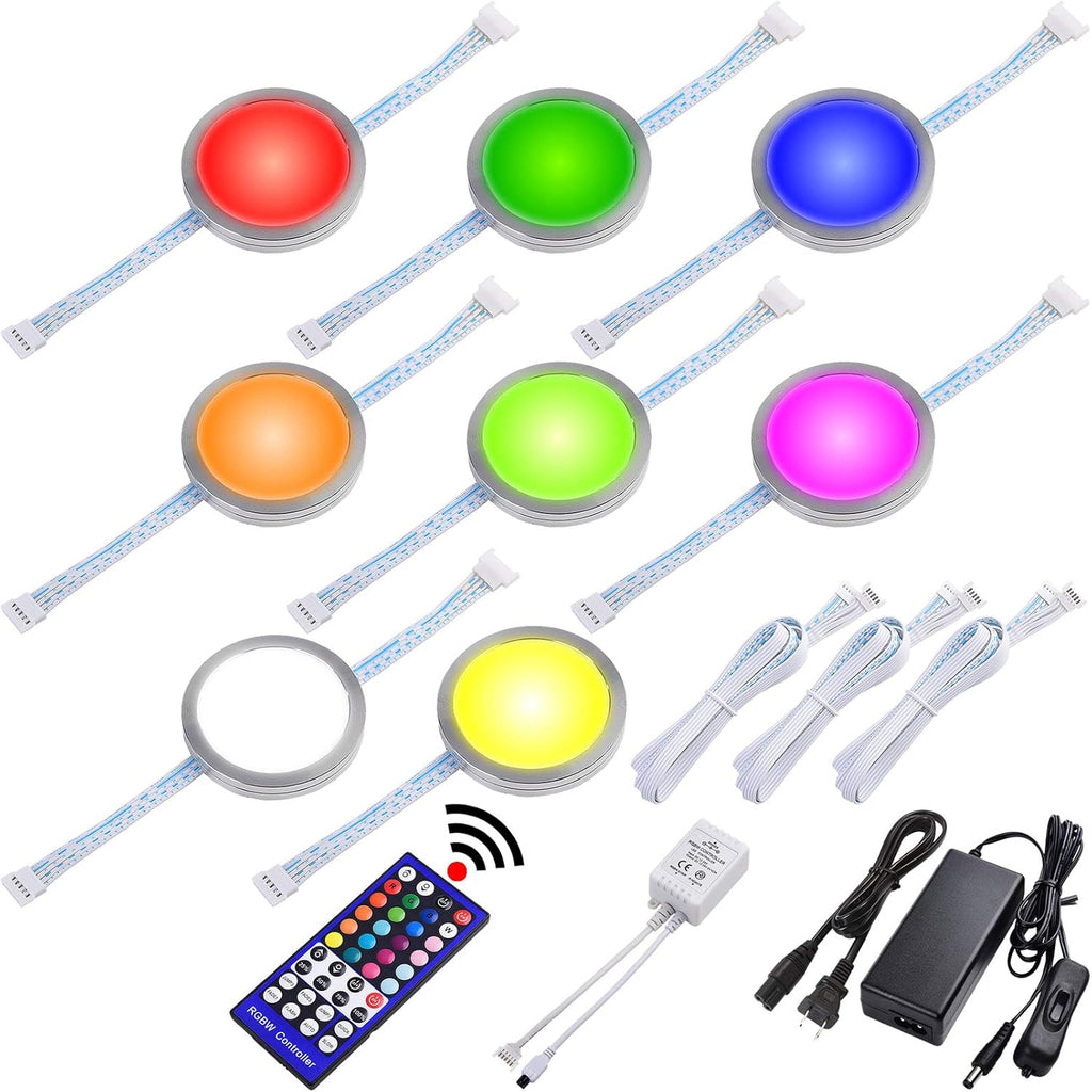 RGBW Under Cabinet LED Lighting Kit, 8 Lights Pack of 2 X646