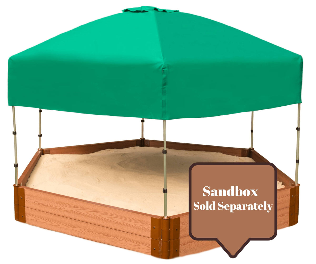 Telescoping Hexagon Sandbox Canopy Cover G250