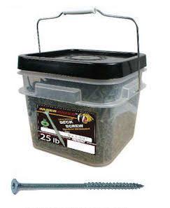10 x 4x22 Exterior Green Deck Screws (1375 Screws) 25 lb. Tub B220818