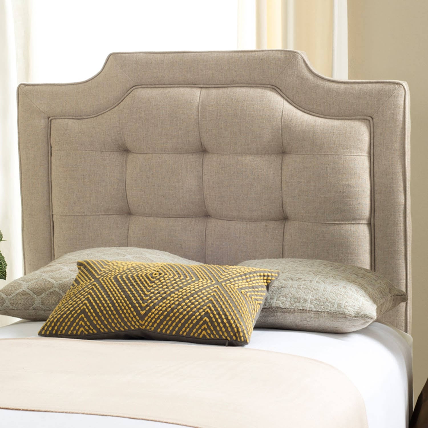 Twin Hemp Tufted Linen Headboard S231