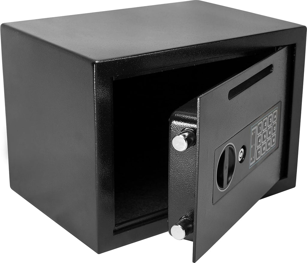 Compact Digital Depository Drop Safe with Front Load Drop Box A94100