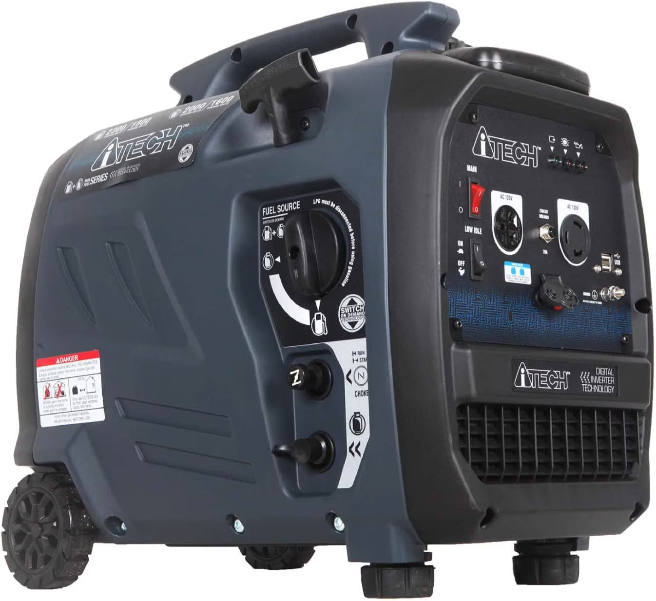 2300-Watt Dual Fuel Portable Inverter Generator K851458